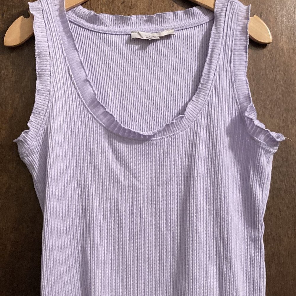 Ann Taylor Loft lilac tank top sz M